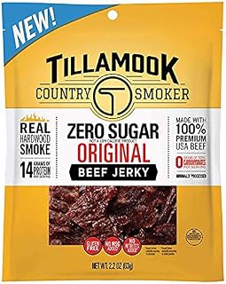 Tillamook Country Smoker Zero Sugar Original Beef Jerky (Pack of 2)