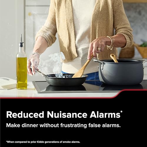 Kidde Smart Smoke Detector / 5 Inches / White Smoke Detectors & Fire Alarms