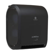 Georgia-Pacific enMotion 10 Inch Automated Touchless Roll Paper Towel Dispenser - Black - Jam Free - Whisper Quiet