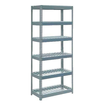 Extra Heavy Duty Shelving 36" W x 12" D x 96" H with 6 Shelves by Global Industrial – Alloy Steel, Grey, Model 717465