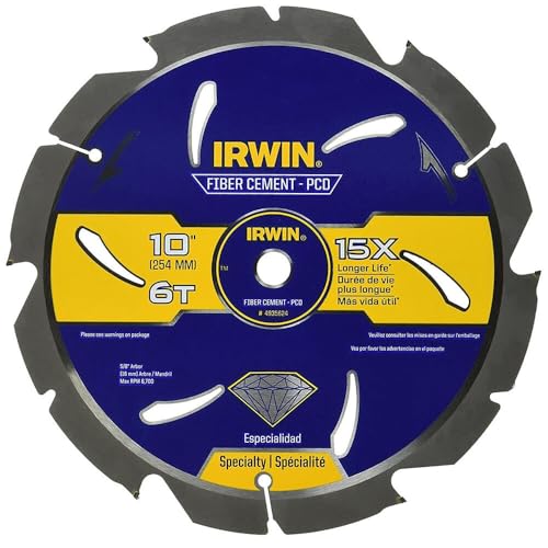 IRWIN 10" 6T / Fiber Cement / Multi Circular Saw Blades