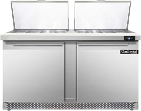 DL60-24M-FB Designer Line Mighty Top Sandwich Unit, 60" W, With 24 Pan Top Openings & Front Breathing