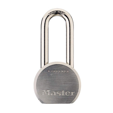 Padlock with Key by Master Lock – 2 Inch Shackle, Alloy Steel, Metal, Model 930DLHPF