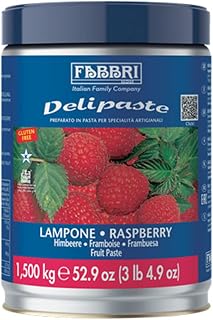 Fabbri Delipaste Raspberry Flavoring Compound, 3.3 lb | For Gelato, For Ice Cream, For Soft Serve, For Pastry and Confectionary, 1 Tin