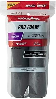 36-Pack of 6-1/2” Wooster RR308 Jumbo-Koter Pro Foam Mini-Roller Cover, 2-Pack
