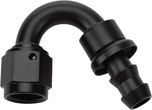 Pushlock Hose End Black 150 Deg Elbow -6