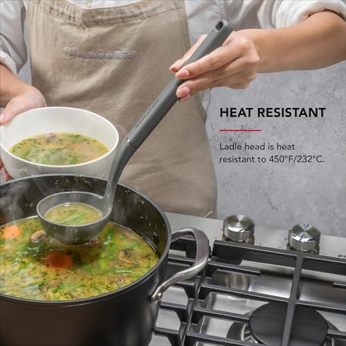 KitchenAid Charcoal Gray / 12.3 Inch / Contemporary Ladles