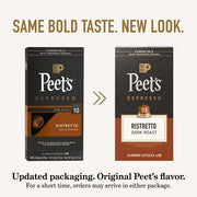 Peet's Coffee Ristretto / 10 Count (Pack of 10) / Ristretto (Intensity 10) Coffee Gifts