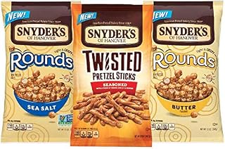 Snyder's of Hanover Seasoned Pretzel Twists & Pretzel Rounds Variety 3-Pack