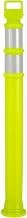 Global Industrial Portable Delineator Post w/ 3" Reflective Bands, 49"H, Lime Green