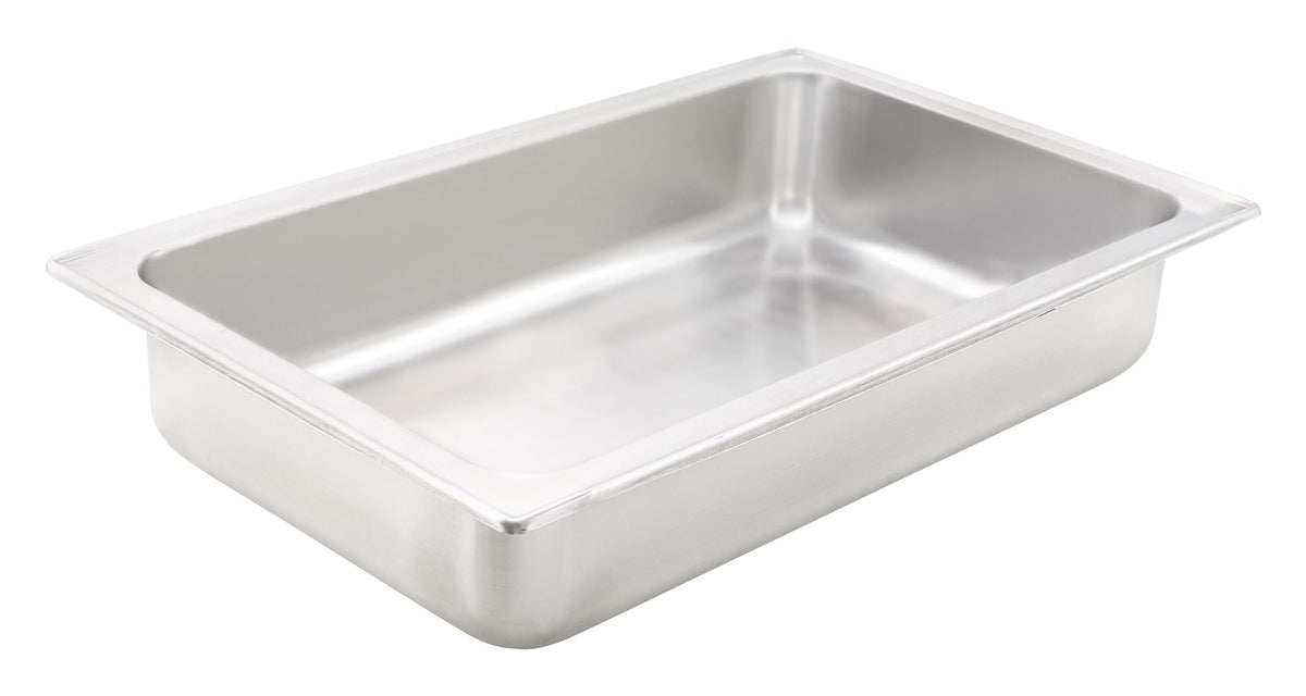 4-Inch Dripless Water Pan by Winco – 4-Inch, 1.5 liters, Pan, Silver, Model C-WPF