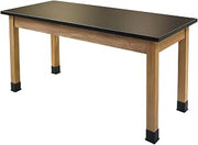 National Public Seating Science Lab Table - Chem-Res Top - Plain Front - 30 x 72**