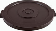 Global Industrial Plastic Trash Can Lid, 20 Gallon, Brown