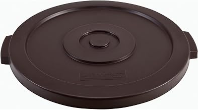 Global Industrial Plastic Trash Can Lid, 20 Gallon, Brown