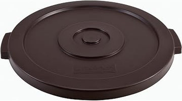 Global Industrial Plastic Trash Can Lid, 20 Gallon, Brown