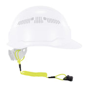 Ergodyne Lime / Each / Coil Lanyard - Clamp - 2lbs Hard Hat Accessories