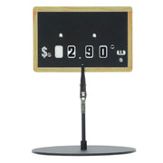 Dial Tag Chalkboard Style Plastic - 2 9/16"H x 4"L by HUBERT – Plastic, Black, Model B2460001