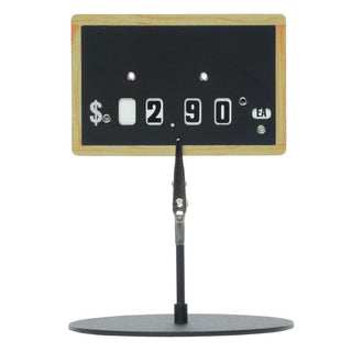 Dial Tag Chalkboard Style Plastic - 2 9/16"H x 4"L by HUBERT – Plastic, Black, Model B2460001