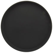 Serving Tray Nonskid Round Black Polypropylene - 16"Dia x 1"H by HUBERT – 16", Plastic, Black