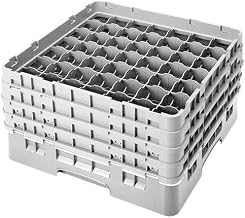 Cambro 49S800151 Camrack Glass Rack with 4 extenders full size 49 compartments