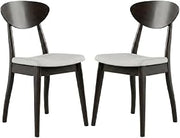 Starlight Canyon Home Black Wenge Solid Wood Dining Side Chair Set of 2, Stylish and Durable, Comfortable Seating for Dining Room, Classic Design for Modern Homes