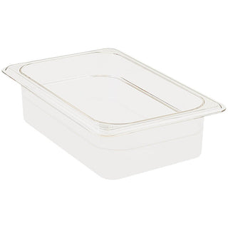 Camwear Food Pan plastic 1/4-size 2-1/2"D white - Case of by Cambro – Polycarbonate (PC), Model 42CW148