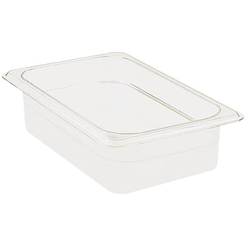 Camwear Food Pan plastic 1/4-size 2-1/2"D white - Case of by Cambro – Polycarbonate (PC), Model 42CW148