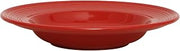 Tuxton China CQD-120 Pasta Bowl, 24-1/2 oz., 12" Diameter x 2" H, Round, Microwave and Dishwasher Safe, Oven Proof, Fully Vitrified, Ceramic, Concentrix, Cayenne, Pack of 6