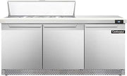DL72-12-FB Designer Line Sandwich Unit, 72" W, With 12 Pan Top Openings & Front Breathing