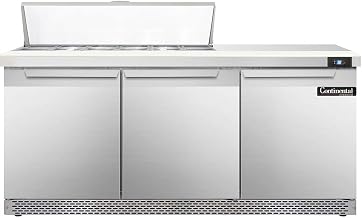DL72-12-FB Designer Line Sandwich Unit, 72" W, With 12 Pan Top Openings & Front Breathing