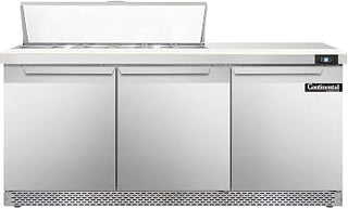 DL72-12-FB Designer Line Sandwich Unit, 72" W, With 12 Pan Top Openings & Front Breathing