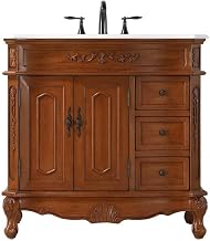 36" Single Bathroom Vanity in Teak