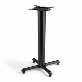 22" x 30" Black Bar Height Column Table Base by Glownary – 22 Inches X 30 Inches, Beech, Brown, Model Glownary-22x30-bh-4.5