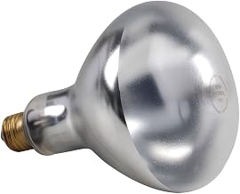 FMP Clear Glass 375 Watt Safety Coated Food Warming Bulb