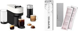 Nespresso Vertuo Pop+ Coffee and Espresso Maker by Breville with Milk Frother, Coconut White Descaling Kit