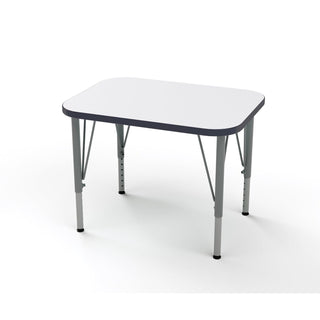 Versa Desk Adjustable Height Kids Rectangular Table Write-On/Wipe-Off Dry Erase Top Child Desk for School Classroom by Tot Mate – Model TM9510R.SWWOPX1