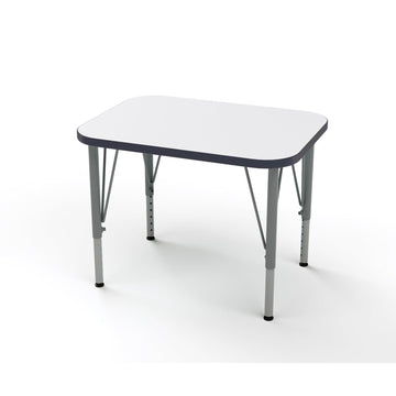 Versa Desk Adjustable Height Kids Rectangular Table Write-On/Wipe-Off Dry Erase Top Child Desk for School Classroom by Tot Mate – Model TM9510R.SWWOPX1