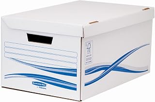 Bankers Box 4460502 Basic Maxi Hinged Lid Box 350 x 260 x 526 mm