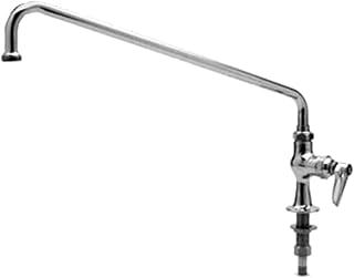T&S Brass B-0207-M 059X Single Pantry Faucet, Single Hole Base, Deck Mount, 6" Swing Nozzle (Pack of 6)