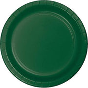 Creative Converting Table Needs, Round Paper Dinner Plates, Party Supplies, Hunter Green, 8.75", 24ct