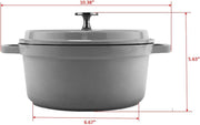 GET 2.5 Quart / Round / Blue Dutch Ovens
