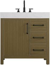 Elegant Kitchen and Bath 32" Single Bathroom Vanity in Chestnut Brown