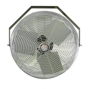 24" HIGH Velocity Work Station Fan 1/4 HP by TPI – 24 inch, Aluminum, White, Model U24TEHV
