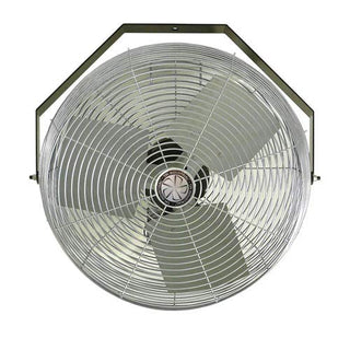 24" HIGH Velocity Work Station Fan 1/4 HP by TPI – 24 inch, Aluminum, White, Model U24TEHV