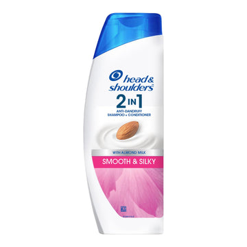 Smooth and Silky 2-in-1 Anti Dandruff Shampoo + Conditioner (180ml) by Head & Shoulders – 1 Count (Pack of 1), Model 82272336
