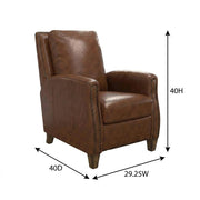 Brown Chestnut Charm Manual Recliner Two Pack by Starlight Canyon Home – Top Grain Leather with Match (X), Brown, Pack of 2