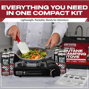 Chef Master Stove & 4 Fuel Canisters Camping Stoves