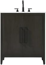 30" Single Bathroom Vanity in Mocha Brown