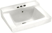 American Standard 0321.026.020 Declyn 4-Inch Centerset Wall Mount Sink, White, 1.25 Inch, Model:0321026.020