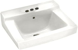American Standard 0321.026.020 Declyn 4-Inch Centerset Wall Mount Sink, White, 1.25 Inch, Model:0321026.020